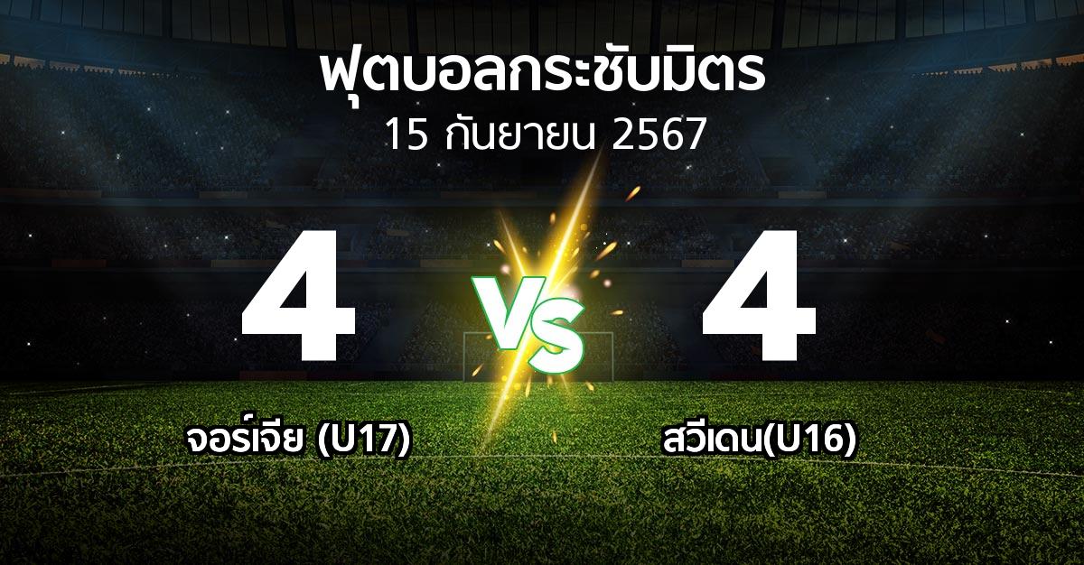 โปรแกรมบอล : จอร์เจีย (U17) vs สวีเดน(U16) (ฟุตบอลกระชับมิตร)