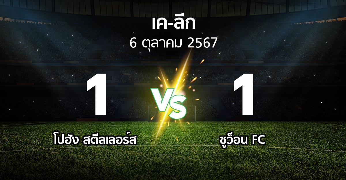 ผลบอล : โปฮัง สตีลเลอร์ส vs ซูว็อน FC (เค-ลีก 2024)