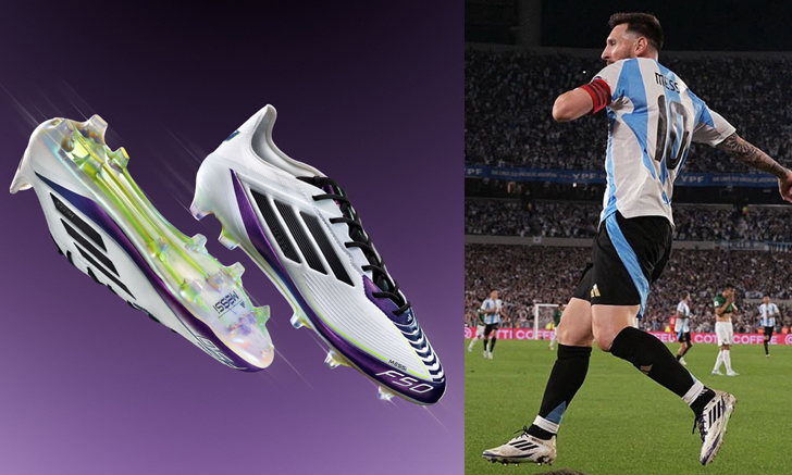 อาดิดาส ฉลอง "Messi Day" เปิดตัวรองเท้าฟุตบอล F50 Triunfo Esterlar