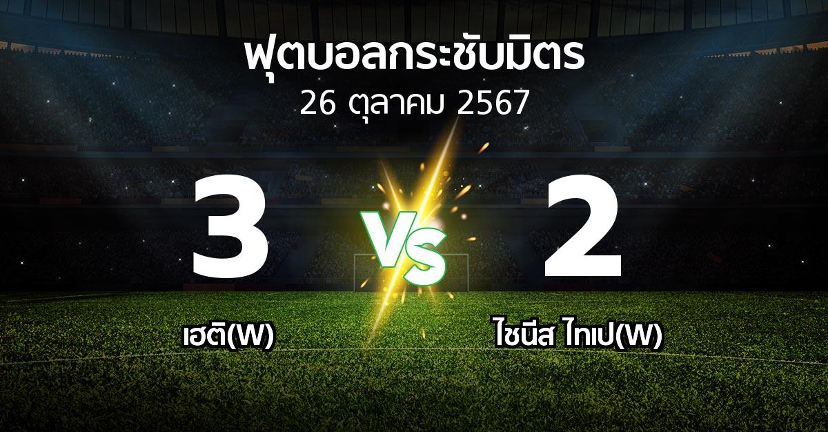 โปรแกรมบอล : เฮติ(W) vs ไชนีส ไทเป(W) (ฟุตบอลกระชับมิตร)