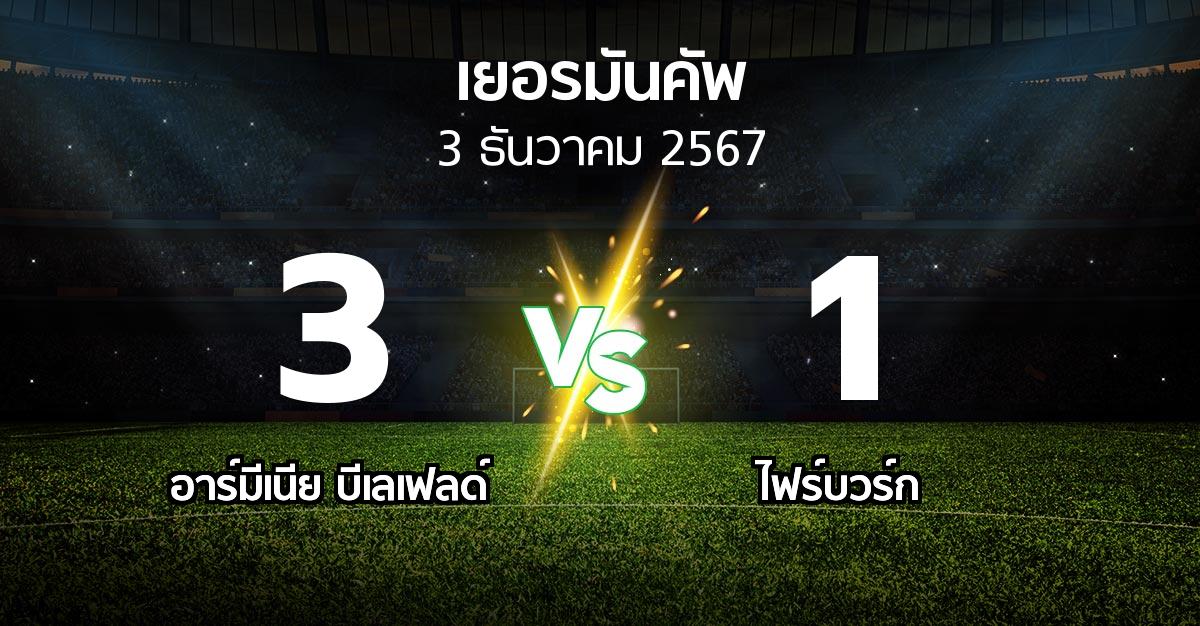 ผลบอล : อาร์มีเนีย บีเลเฟลด์ vs ไฟร์บวร์ก (เดเอฟเบ-โพคาล 2024-2025)