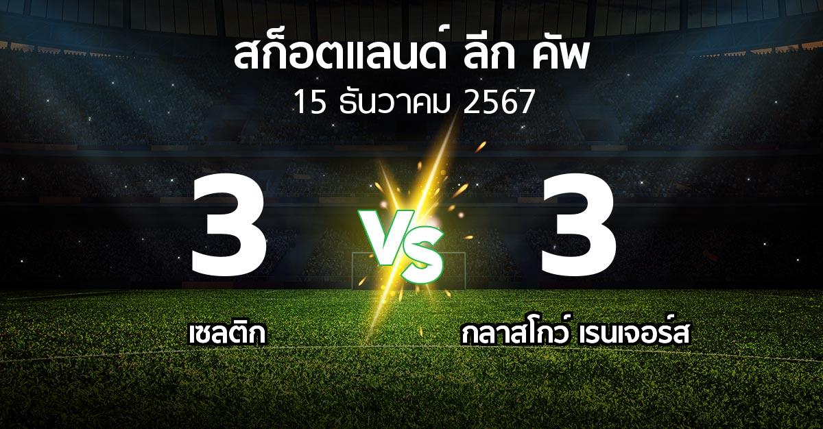 ผลบอล : เซลติก vs กลาสโกว์ เรนเจอร์ส (สก็อตแลนด์-ลีก-คัพ 2024-2025)