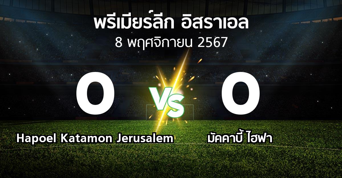 ผลบอล : Hapoel Katamon Jerusalem vs มัคคาบี้ ไฮฟา (พรีเมียร์ลีก-อิสราเอล 2024-2025)