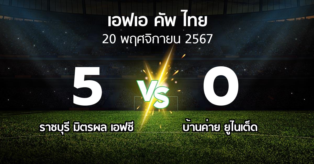 ผลบอล : ราชบุรี มิตรผล เอฟซี vs บ้านค่าย ยูไนเต็ด (ไทยเอฟเอคัพ 2024-2025)