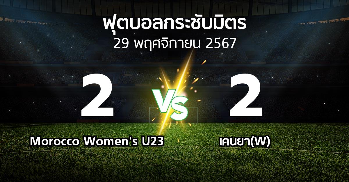 โปรแกรมบอล : Morocco Women's U23 vs เคนยา(W) (ฟุตบอลกระชับมิตร)