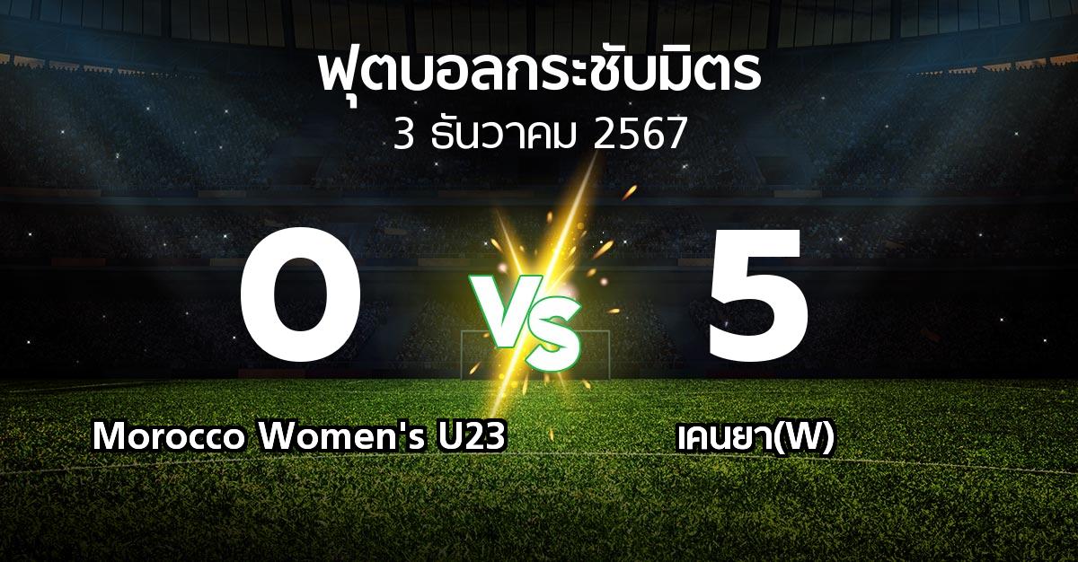 โปรแกรมบอล : Morocco Women's U23 vs เคนยา(W) (ฟุตบอลกระชับมิตร)