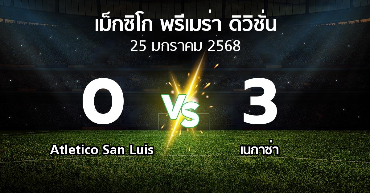 ผลบอล : Atletico San Luis vs เนกาซ่า (เม็กซิโก-พรีเมร่า-ดิวิชั่น 2024-2025)