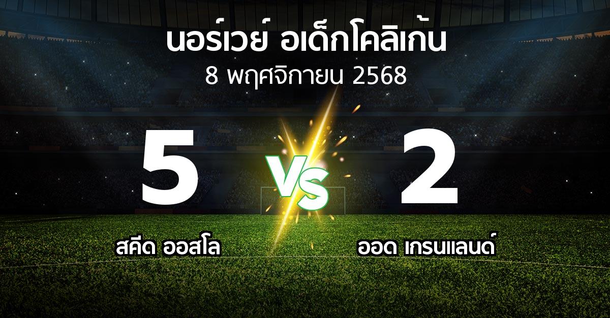 ผลบอล : สคีด ออสโล vs ออด เกรนแลนด์ (นอร์เวย์-อเด็กโคลิเก้น 2025)