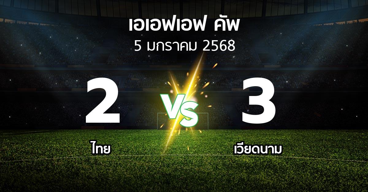 ผลบอล : ไทย vs เวียดนาม (เอเอฟเอฟคัพ 2024-2025)