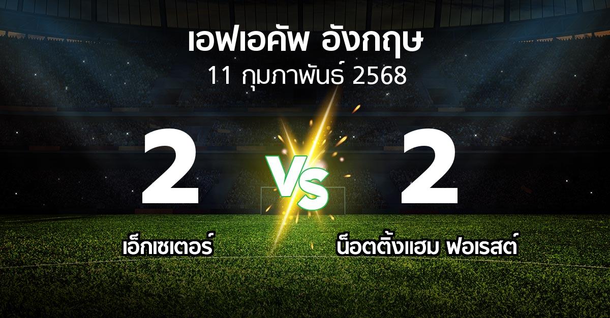ผลบอล : เอ็กเซเตอร์ vs น็อตติ้งแฮม ฟอเรสต์ (เอฟเอ คัพ 2024-2025)