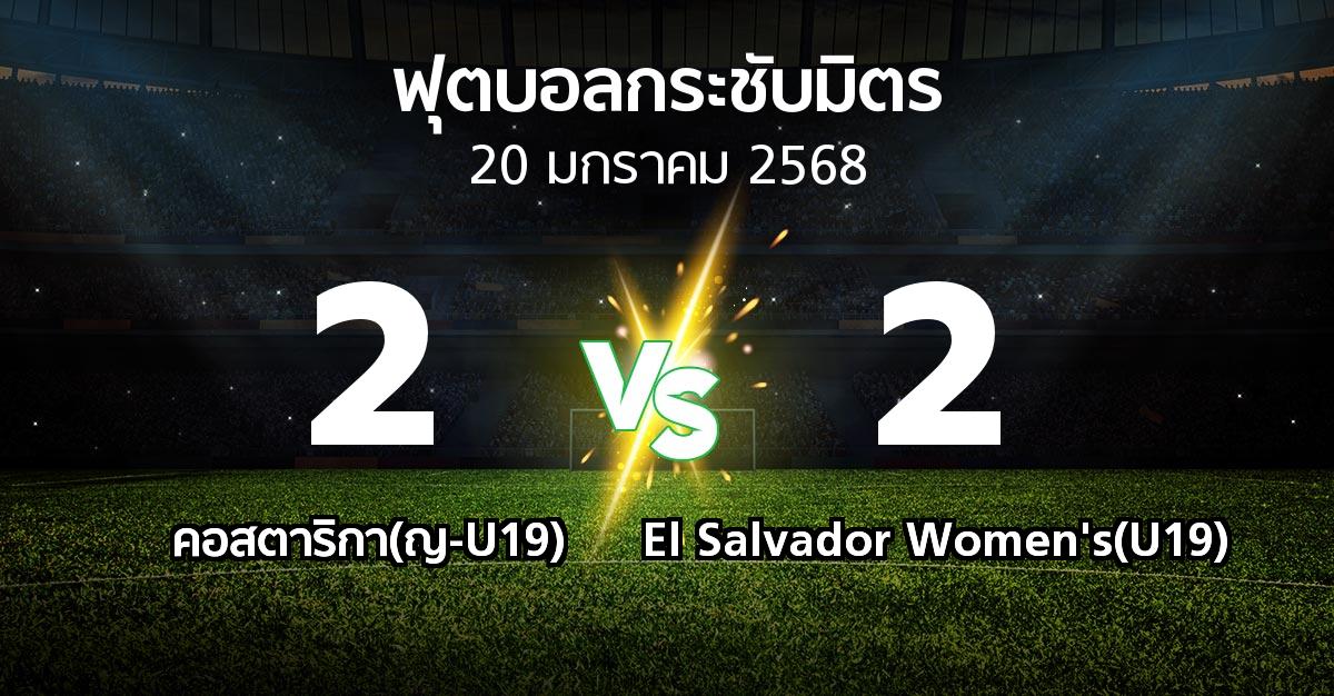 ผลบอล : คอสตาริกา(ญ-U19) vs El Salvador Women's(U19) (ฟุตบอลกระชับมิตร)