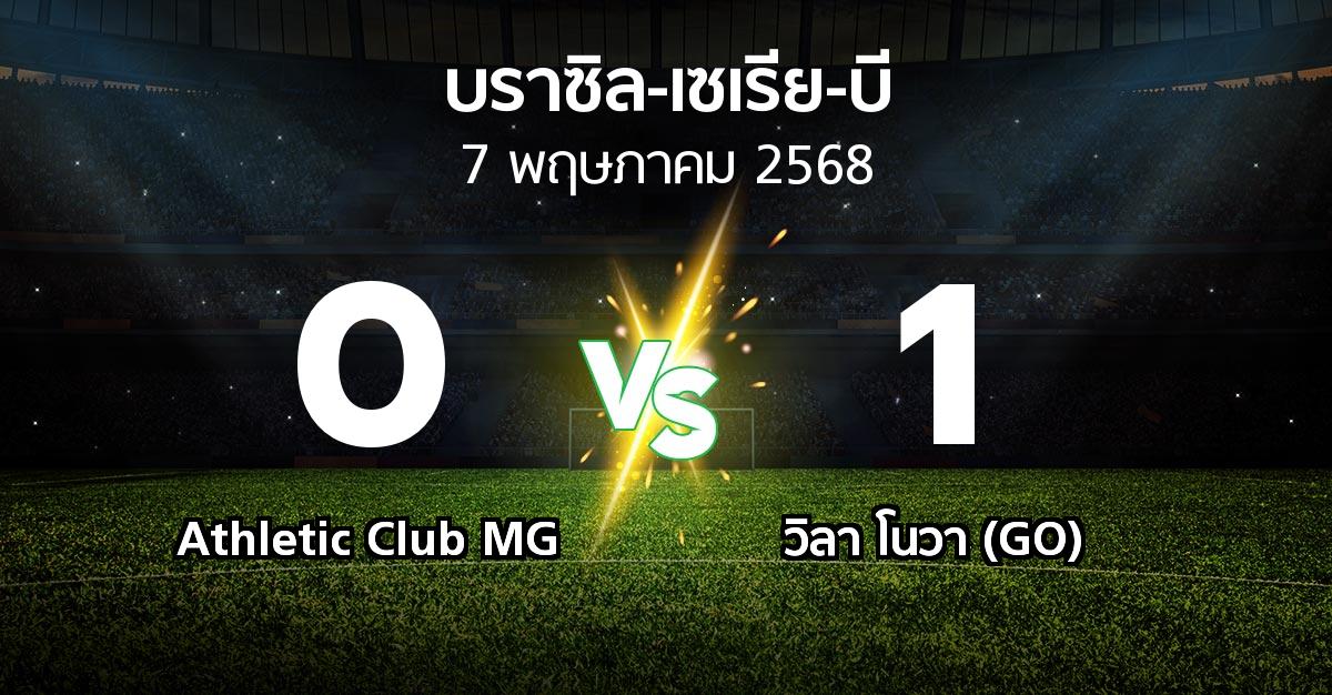 ผลบอล : Athletic Club MG vs วิลา โนวา (GO) (บราซิล-เซเรีย-บี 2025)