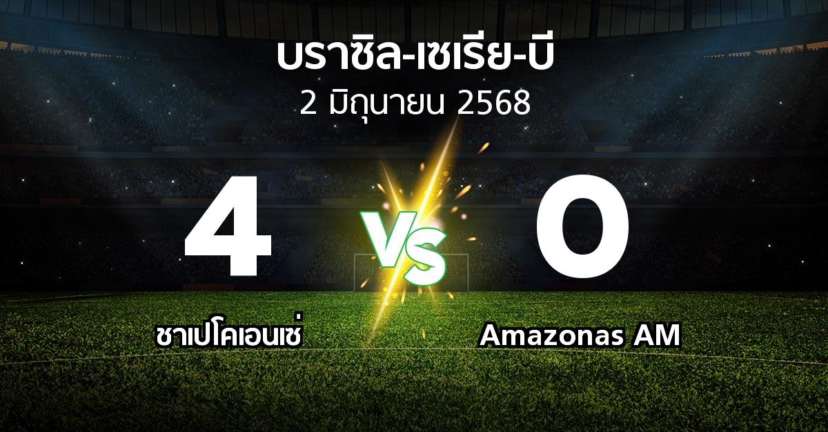 ผลบอล : ชาเปโคเอนเซ่ vs Amazonas AM (บราซิล-เซเรีย-บี 2025)