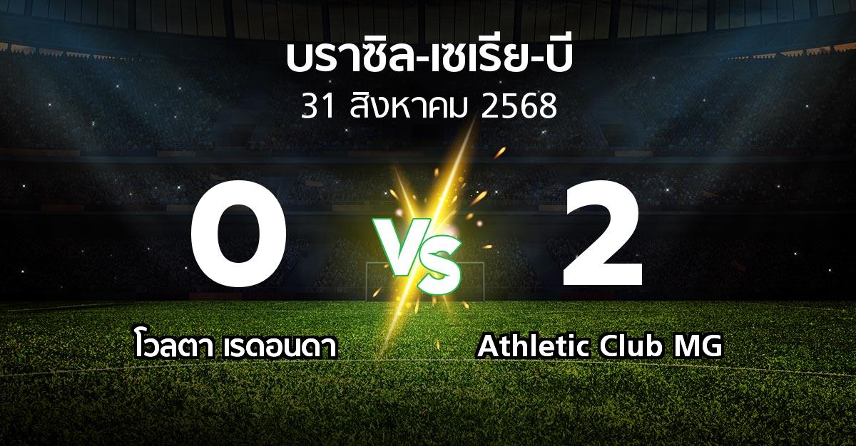 ผลบอล : โวลตา เรดอนดา vs Athletic Club MG (บราซิล-เซเรีย-บี 2025)