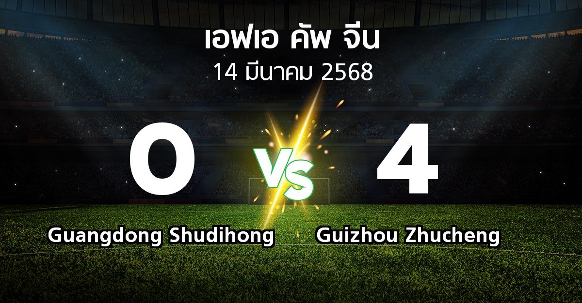 ผลบอล : Guangdong Shudihong vs Guizhou Zhucheng (เอฟเอ-คัพ-จีน 2025)