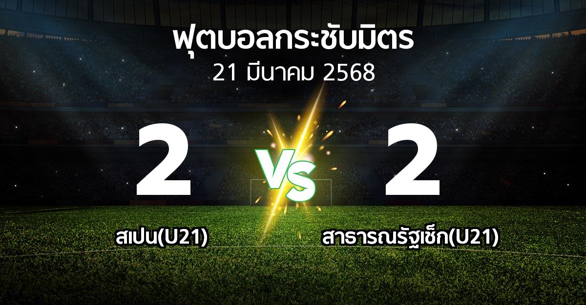 โปรแกรมบอล : สเปน(U21) vs สาธารณรัฐเช็ก(U21) (ฟุตบอลกระชับมิตร)