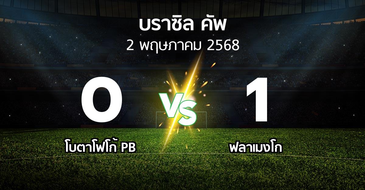 ผลบอล : โบตาโฟโก้ PB vs ฟลาเมงโก (บราซิล-คัพ 2025)