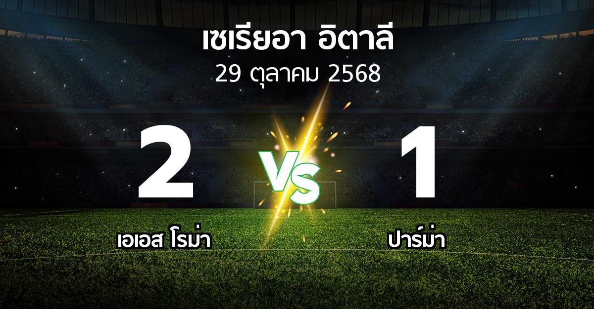 ผลบอล : เอเอส โรม่า vs ปาร์ม่า (เซเรีย อา 2025-2026)