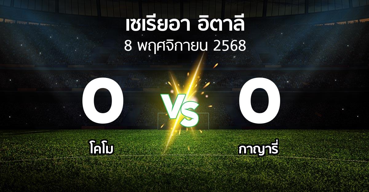 ผลบอล : โคโม vs กาญารี่ (เซเรีย อา 2025-2026)