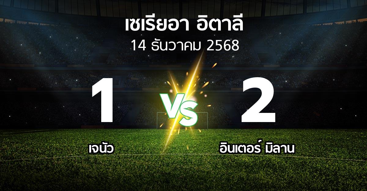 ผลบอล : เจนัว vs อินเตอร์ มิลาน (เซเรีย อา 2025-2026)