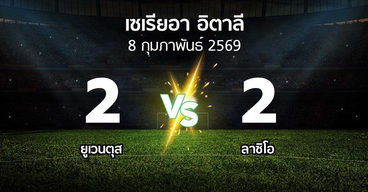 ผลบอล : ยูเวนตุส vs ลาซิโอ (เซเรีย อา 2025-2026)