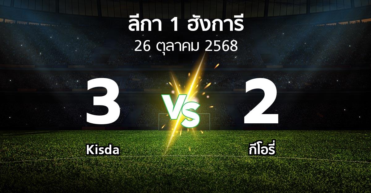 ผลบอล : Kisda vs กีโอรี่ (ลีกา-1-ฮังการี 2025-2026)