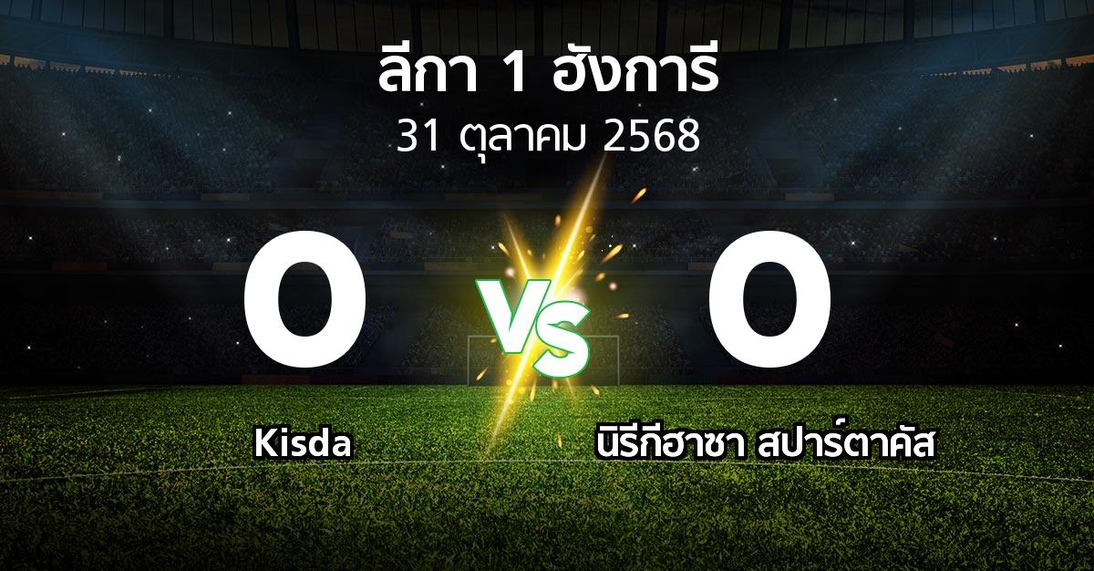 ผลบอล : Kisda vs นิรีกีฮาซา สปาร์ตาคัส (ลีกา-1-ฮังการี 2025-2026)