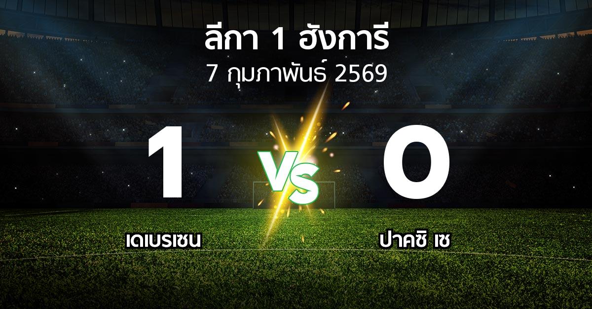 ผลบอล : เดเบรเซน vs ปาคซิ เซ (ลีกา-1-ฮังการี 2025-2026)
