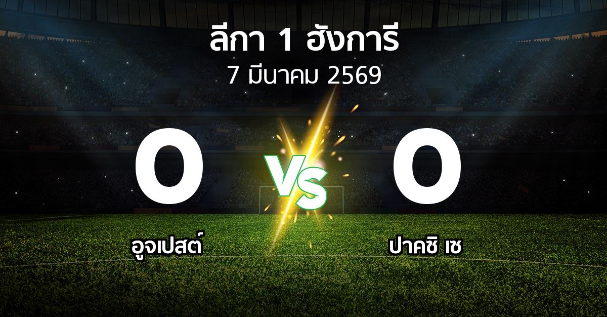 ผลบอล : อูจเปสต์ vs ปาคซิ เซ (ลีกา-1-ฮังการี 2025-2026)