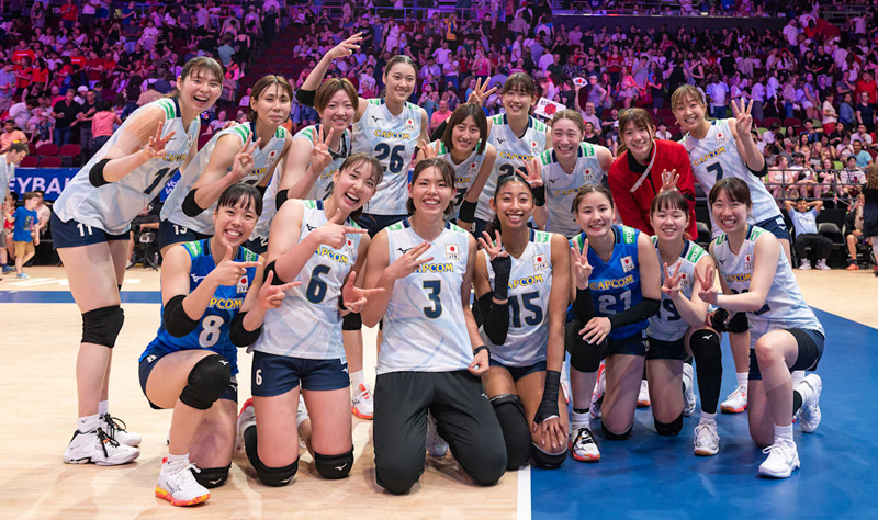 วอลเลย์บอลหญิงเนชั่นส์ลีก 2025-ทีมวอลเลย์บอลหญิงทีมชาติญี่ปุ่น