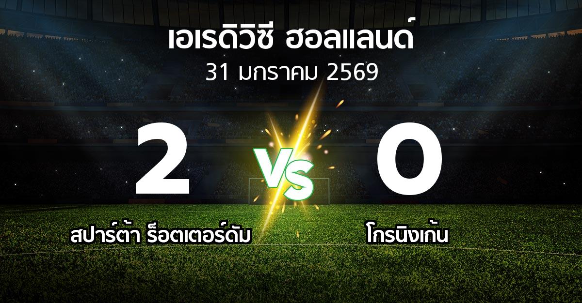 ผลบอล : สปาร์ตา vs โกรนิงเก้น (เอเรดิวิซี่ ฮอลแลนด์ 2025-2026)