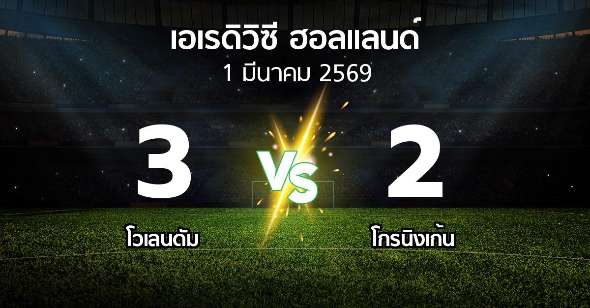 ผลบอล : โวเลนดัม vs โกรนิงเก้น (เอเรดิวิซี่ ฮอลแลนด์ 2025-2026)