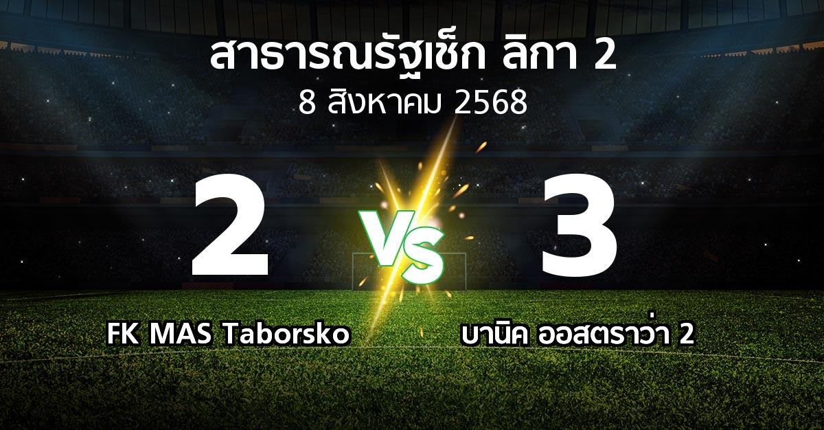 ผลบอล : FK MAS Taborsko vs บานิค ออสตราว่า 2 (สาธารณรัฐเช็ก-ลิกา-2 2025-2026)