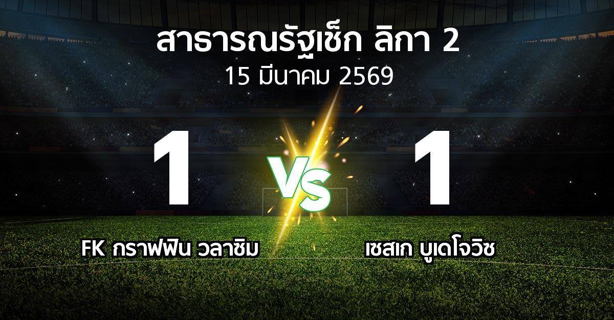 ผลบอล : FK กราฟฟิน วลาซิม vs เซสเก บูเดโจวิซ (สาธารณรัฐเช็ก-ลิกา-2 2025-2026)