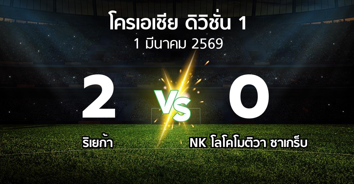 ผลบอล : ริเยก้า vs NK โลโคโมติวา ซาเกร็บ (โครเอเชีย-ดิวิชั่น-1 2025-2026)