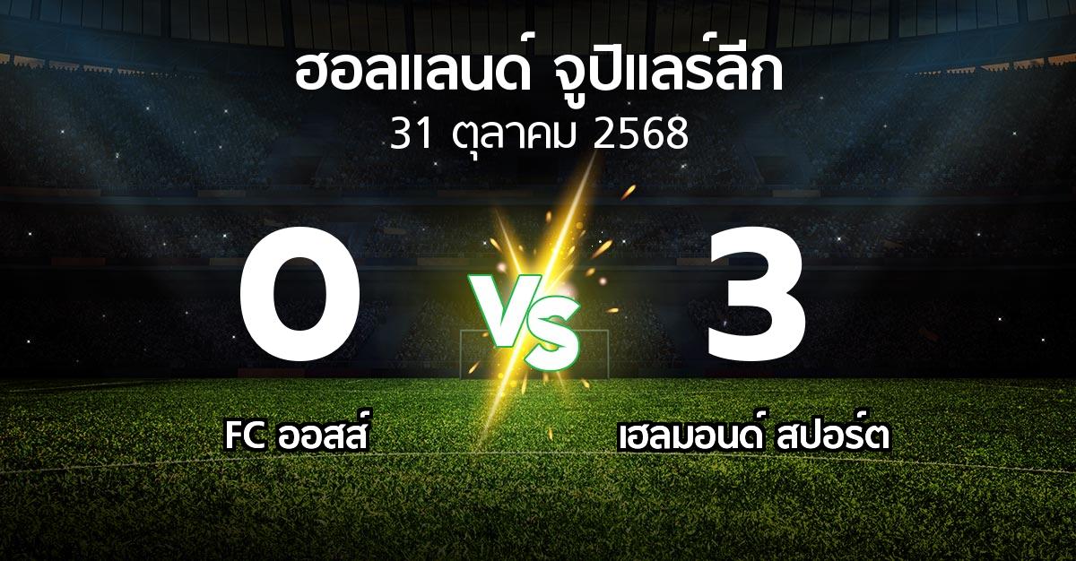 ผลบอล : FC ออสส์ vs เฮลมอนด์ สปอร์ต (ฮอลแลนด์-จูปิแลร์ลีก 2025-2026)