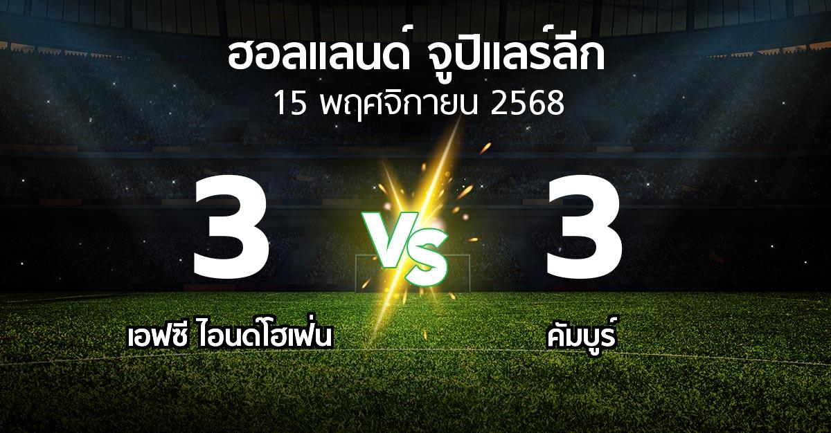 ผลบอล : เอฟซี ไอนด์โฮเฟ่น vs คัมบูร์ (ฮอลแลนด์-จูปิแลร์ลีก 2025-2026)