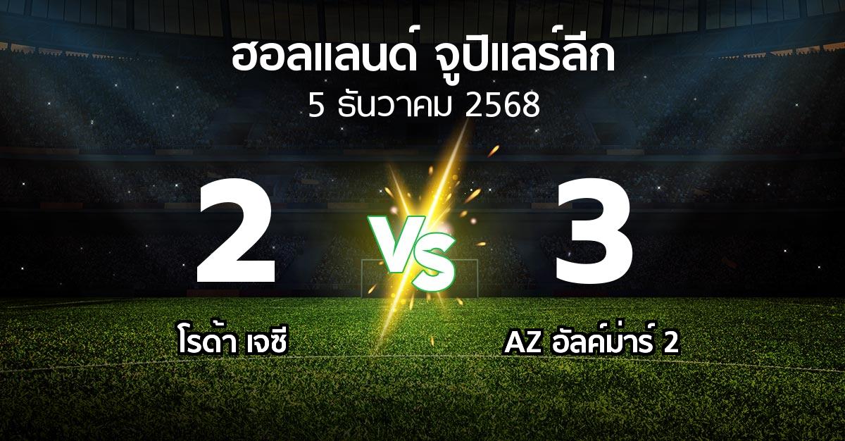 ผลบอล : โรด้า เจซี vs AZ อัลค์ม่าร์ 2 (ฮอลแลนด์-จูปิแลร์ลีก 2025-2026)