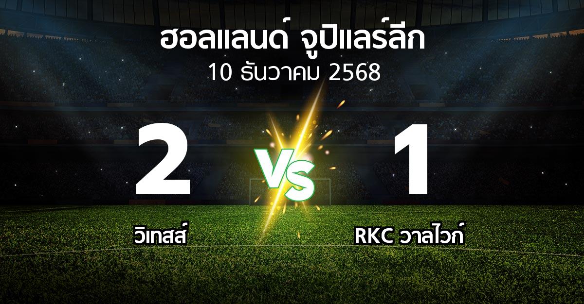 ผลบอล : วิเทสส์ vs วาลไวก์ (ฮอลแลนด์-จูปิแลร์ลีก 2025-2026)