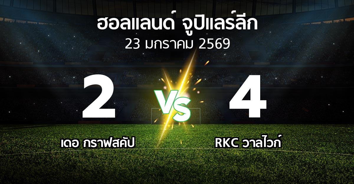 ผลบอล : เดอ กราฟสคัป vs วาลไวก์ (ฮอลแลนด์-จูปิแลร์ลีก 2025-2026)