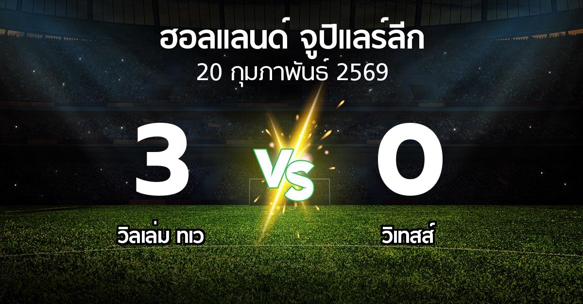 ผลบอล : วิลเล่ม ทเว vs วิเทสส์ (ฮอลแลนด์-จูปิแลร์ลีก 2025-2026)