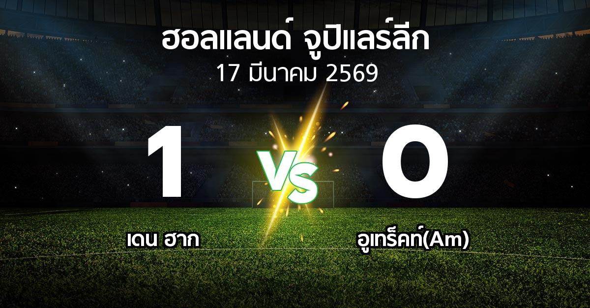 ผลบอล : เดน ฮาก vs อูเทร็คท์(Am) (ฮอลแลนด์-จูปิแลร์ลีก 2025-2026)