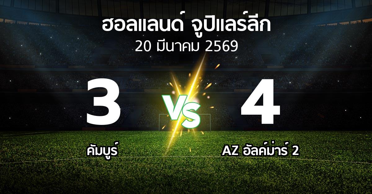 ผลบอล : คัมบูร์ vs AZ อัลค์ม่าร์ 2 (ฮอลแลนด์-จูปิแลร์ลีก 2025-2026)