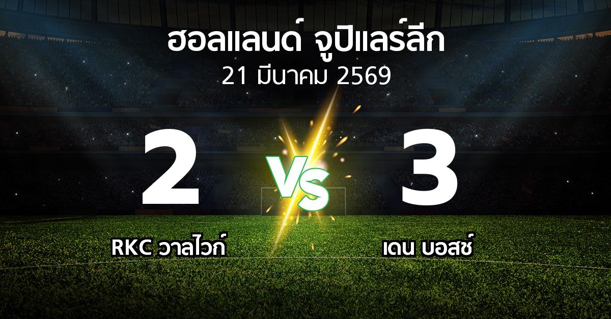 ผลบอล : วาลไวก์ vs เดน บอสช์ (ฮอลแลนด์-จูปิแลร์ลีก 2025-2026)