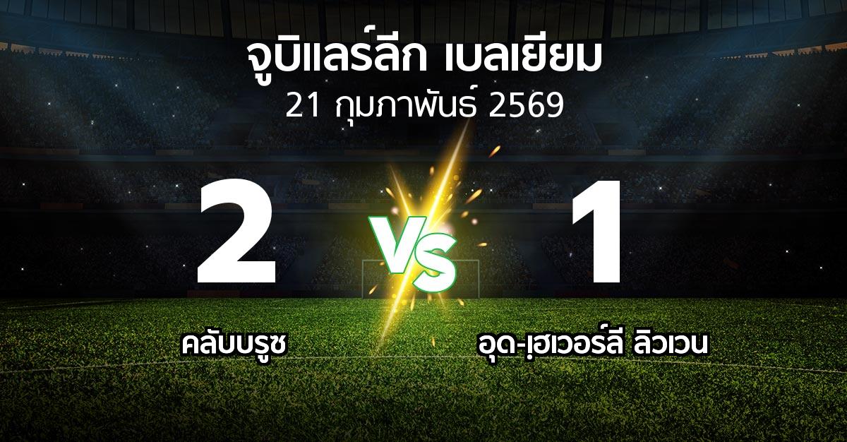 ผลบอล : คลับบรูซ vs อุด-เฺฮเวอร์ลี ลิวเวน (จูบิแลร์ลีก เบลเยียม 2025-2026)