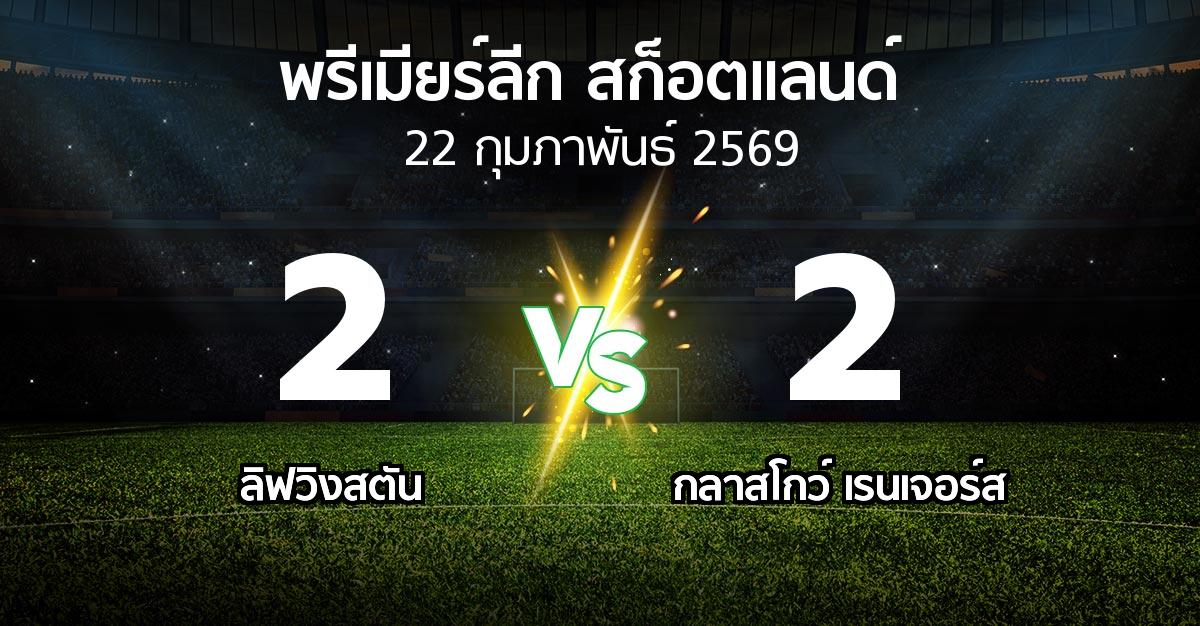 ผลบอล : ลิฟวิงสตัน vs กลาสโกว์ เรนเจอร์ส (สก็อตติชพรีเมียร์ลีก 2025-2026)