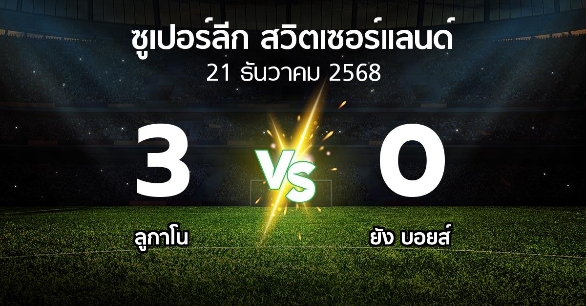 ผลบอล : ลูกาโน vs ยัง บอยส์ (ซูเปอร์ลีก-สวิตเซอร์แลนด์ 2025-2026)
