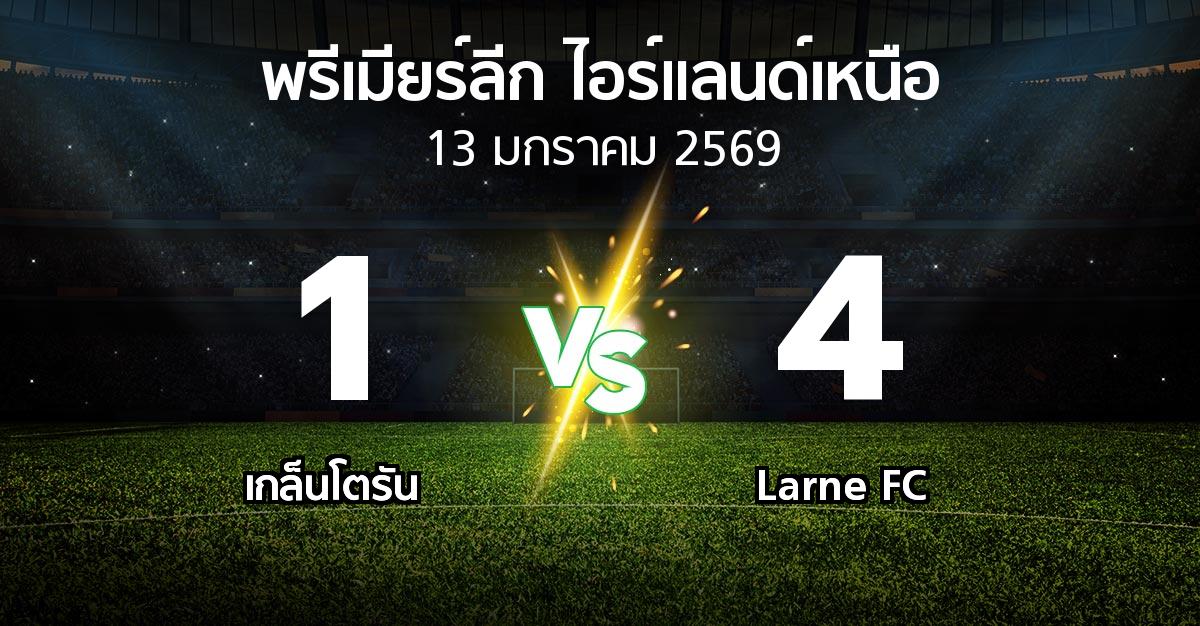 ผลบอล : เกล็นโตรัน vs Larne FC (พรีเมียร์ลีก-ไอร์แลนด์เหนือ 2025-2026)