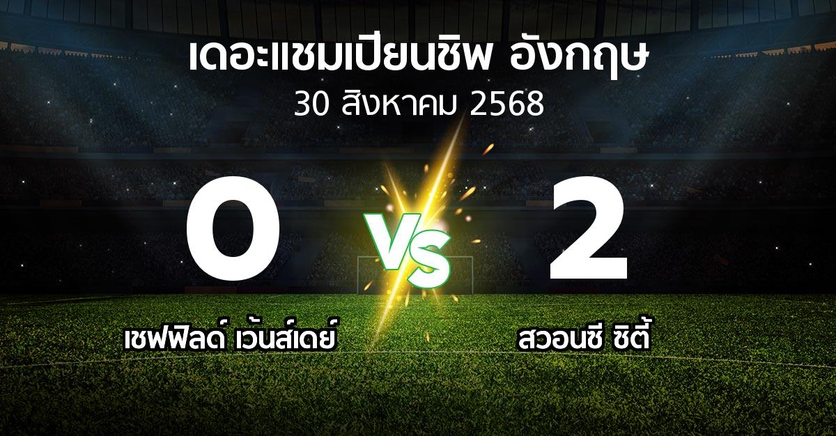 ผลบอล : เชฟฟิลด์ เว้นส์เดย์ vs สวอนซี ซิตี้ (เดอะ แชมเปียนชิพ 2025-2026)