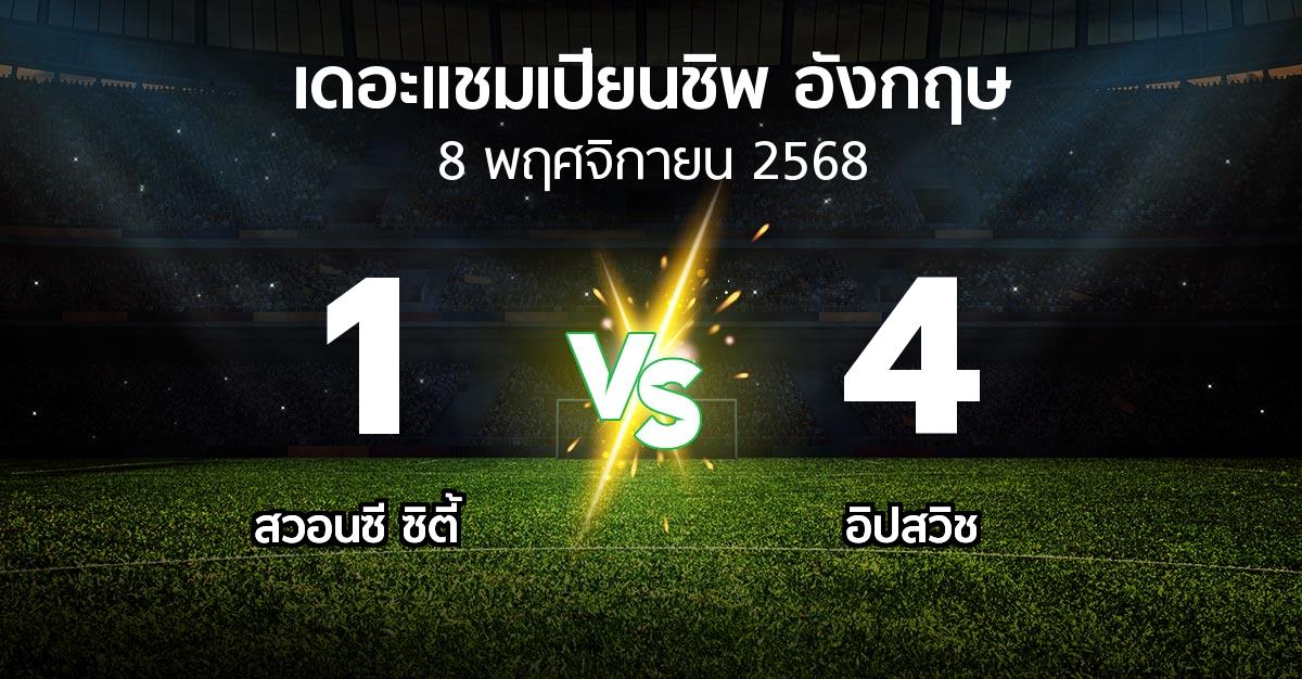 ผลบอล : สวอนซี ซิตี้ vs อิปสวิช (เดอะ แชมเปียนชิพ 2025-2026)